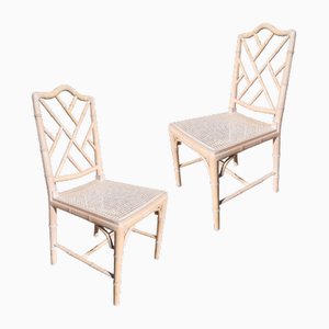 Chaises Vintage en Faux Bambou, Set de 2