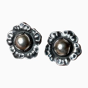 Sterling Silver Earrings from Georg Jensen, 2000s, Set of 2