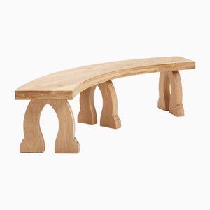 Sintra Curved Bench in Oak by Project 213A