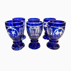 Wine and Water Glasses in Murano Glass, Italy, 1970s, Set of 12