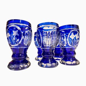Wine and Water Glasses in Murano Glass, Italy, 1970s, Set of 13