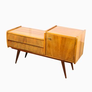 Italienisches Mid-Century Sideboard aus Holz & Messing, 1950er