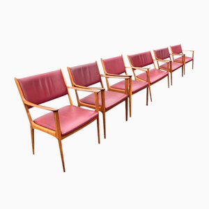 Mid-Century Dining Chairs by Ole Wanscher and P. Jeppesen Furniture, 1960s, Set of 6