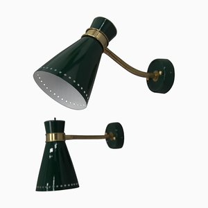 Lampade da parete flessibili attribuite a Napako, anni '60, set di 2