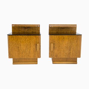 Nightstands attributed to Jindrich Halabala for Up Zavody, 1940s, Set of 2