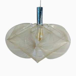 Sompex Nylon Thread Fishing Line and Acrylic Pendant Lamp by French Designer Paul Secon, 1960s