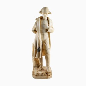 Skulptur von Napoleon in Alabaster, Anfang des 20. Jahrhunderts