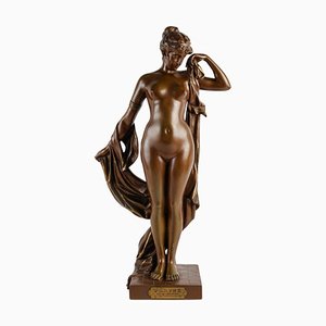 Campagne, Phryné devant ses Juges, Bronze Sculpture