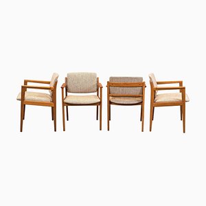 Armchairs by Karl Erik Ekselius for J.O. Carlsson, 1960s, Set of 4