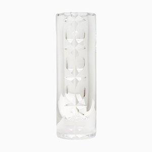 Vase en Verre Transparent par Mona Morales-Schildt pour Kosta Boda, 1960s