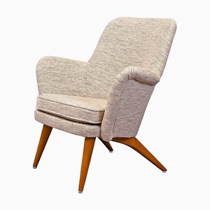 Mid-Century Modern Pedro Armchair in Beech and Ulpholstery by Carl Gustaf Hiort, 1950s