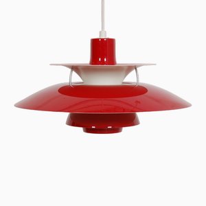 Red PH-5 Lamp by Poul Henningsen