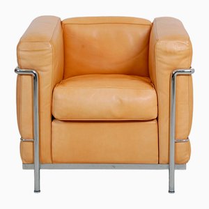 LC2 Chair in Natural Leather by Le Corbusier for Cassina, 2015