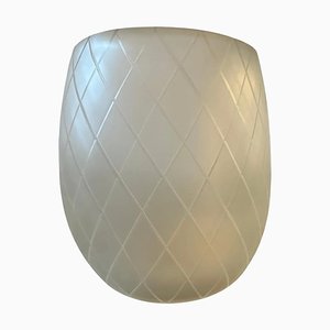 Mid-Century Barovier Modern Gold and Clear Murano Glass Vase, 1950s