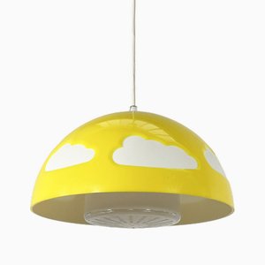 Gelbe Funny Cloud Hängelampe von Henrik Preutz für Ikea, 1990er