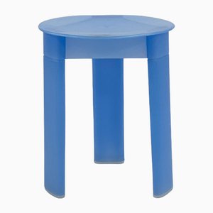 Acrylic Glass Blue Trio Stool from Gedy, 1970s