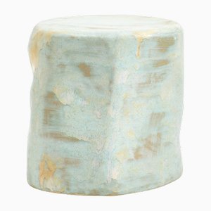 Small Ceramic Side Table in Monet Glaze by Project 213A