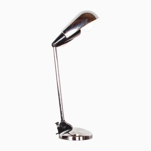 Lámpara de escritorio inclinable de metal cromado de Marina Malabotti, años 60