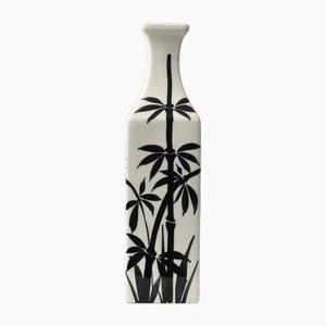 Italienische Vase mit Bambusmuster von Aldo Londi für Bitossi, 1970er