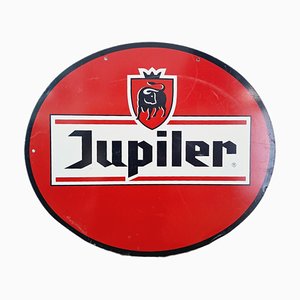 Cartel de bar Jupiler de doble cara, Bélgica, años 90