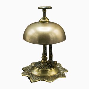 English Country House Reception Bell in Brass, 1890s