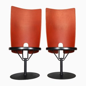 Set of Swivel Chairs by Borge Lindau for Bla Station, 1986