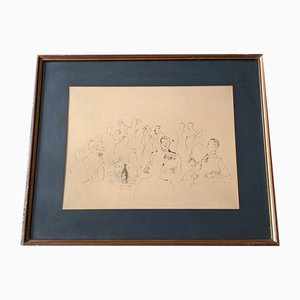 Raoul Dufy, Reception Militaire, Photogravure, Framed