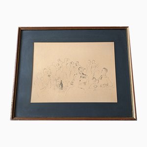 Raoul Dufy, Reception Militaire, Photogravure, gerahmt