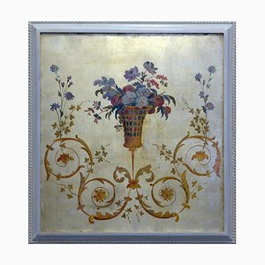 Grottesco, XXI secolo, Olio e foglia oro zecchino su tela, Con cornice