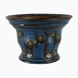 Early 20th Century Art Object Ceramic Flowerpot from Herman A. Kähler, Denmark, 1920s