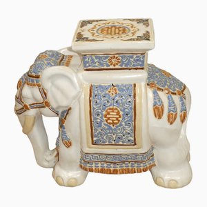 Ceramic Elephant Side Table, 1970s