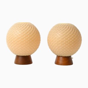 Mid-Century Teak Table Lamps from Temde, 1960s, Set of 2