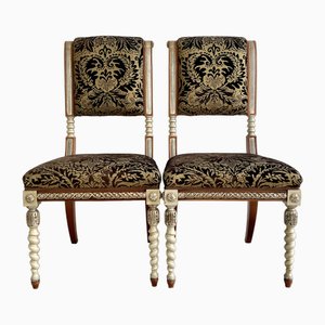Decorative Side Hall Chairs, Set of 2