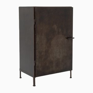 20th Century French Industrial Metal Cabinet