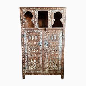 Mueble Toareg vintage de maderas tropicales