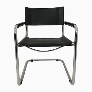 Mid-Century Model Mg5 Leather Chair by Marcel Breuer, 1970s