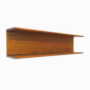 Teak Floating Wall Shelf by Pedersen and Hansen for Viby J, 1960s