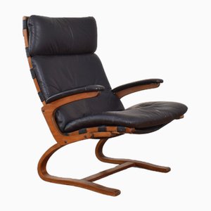 Mid-Century Norwegian Lounge Chair by Elsa and Nordahl Solheim for Rybo Rykken & Co., 1970s