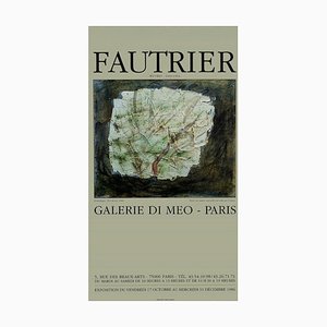Jean Fautrier, Poster della mostra alla Galerie Di Meo, 1986, stampa