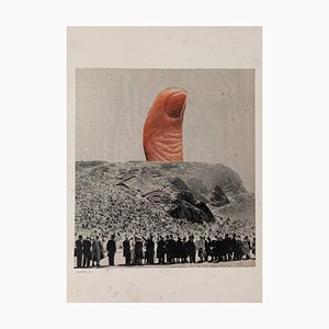 Sergio Barletta, Daumen, Original Collage, 1975