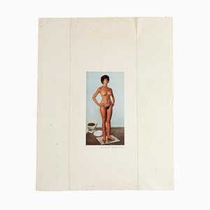 Sergio Barletta, Nude, Original Collage, 1975