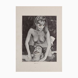 Sergio Barletta, Genießen, Original Collage, 1975