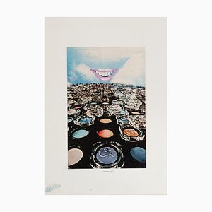 Sergio Barletta, Laughter, Original Collage, 1975