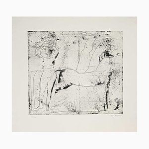 Marino Marini, Fondale, Original Etching, 1969