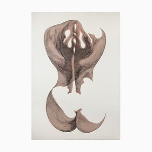 Giacomo Porzano, Woman's Shoulders, 1970s, Etching