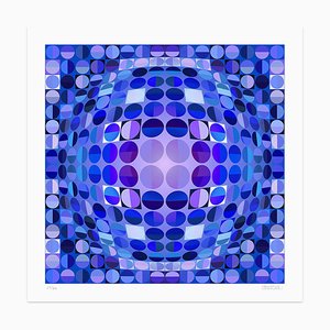 Dadodu, Composition Bleue, Impression Giclée Originale, 2010