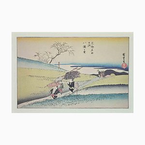 Después de Utagawa Hiroshige, Lugares escénicos en Kioto, Litografía, Mediados del siglo XX