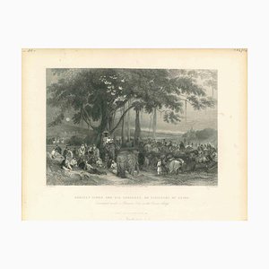 Unknown, Cavalcade of Seiks, Original Lithograph, 1850s