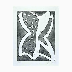 Sante Monachesi, The Butterfly, Original Etching, 1970s