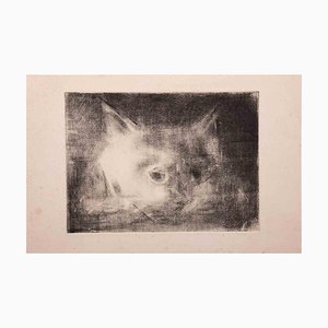 Giselle Halff, The Cat, Original Etching, 1950s